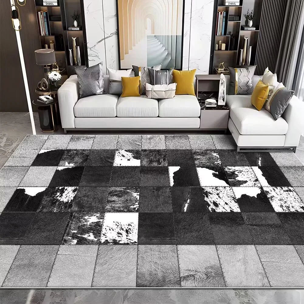 Tapis moderne en cuir de vache - Cowhide Rug Faux avis et prix