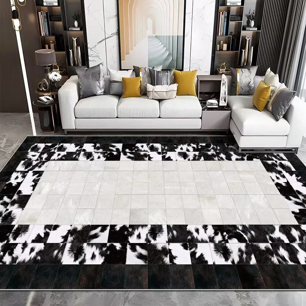 Tapis moderne en cuir de vache - Cowhide Rug Faux avis et prix