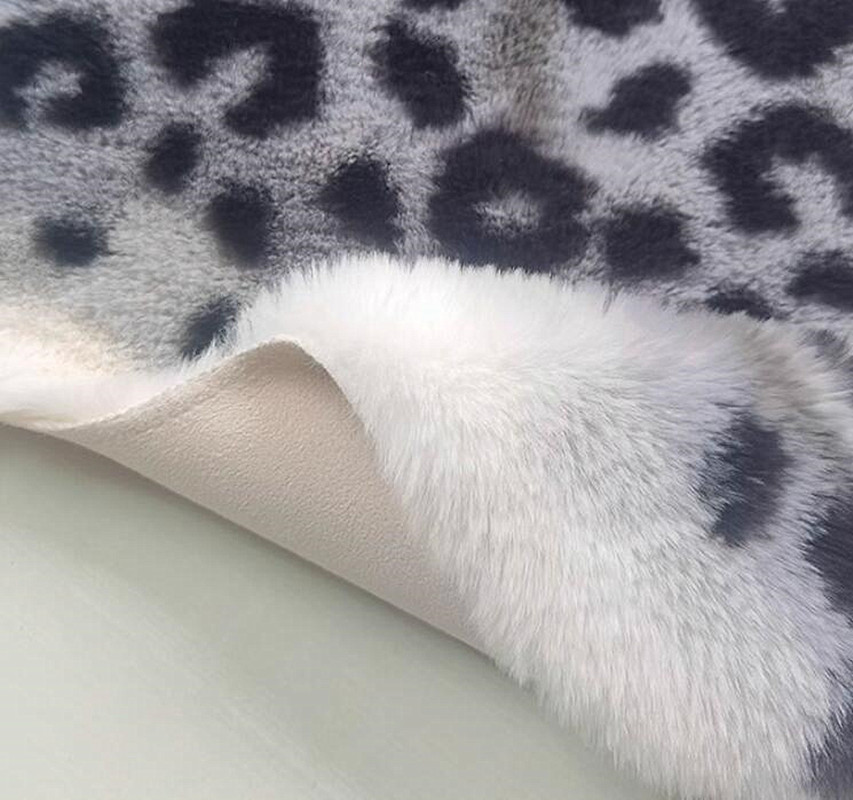 Grand tapis imprimé léopard en - Cowhide Rug Faux avis et prix