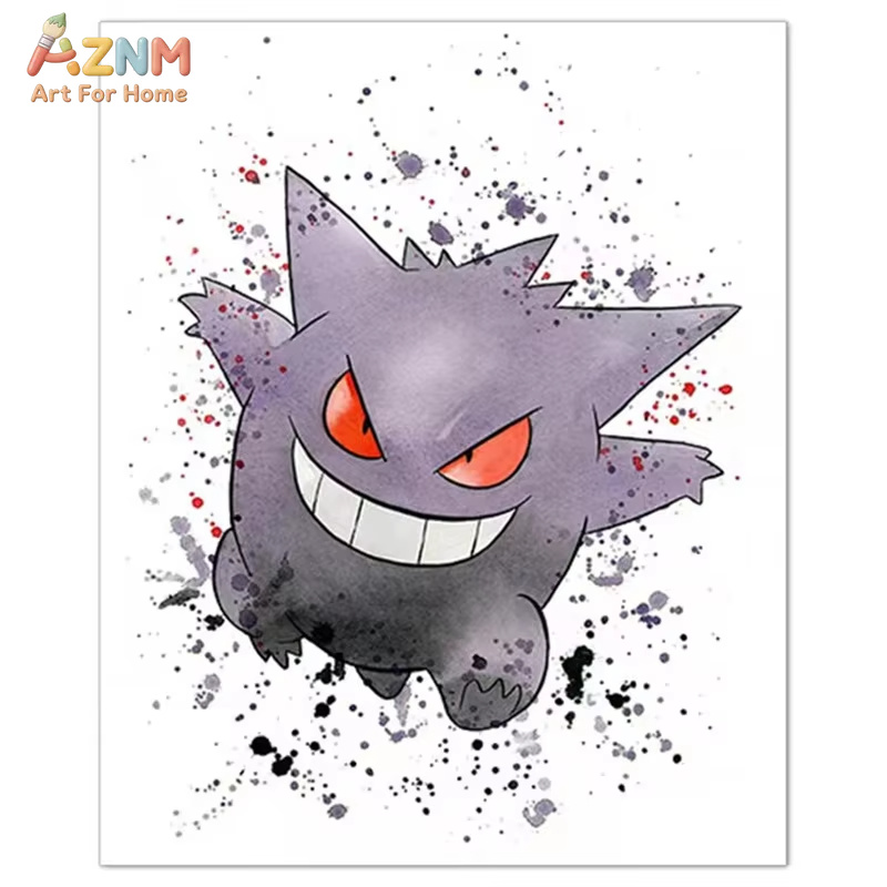 Peinture sur toile Anime Pokem - Watercolor Poster Print avis et prix